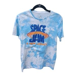 Space jam tshirt A New Legacy cloud print bckground